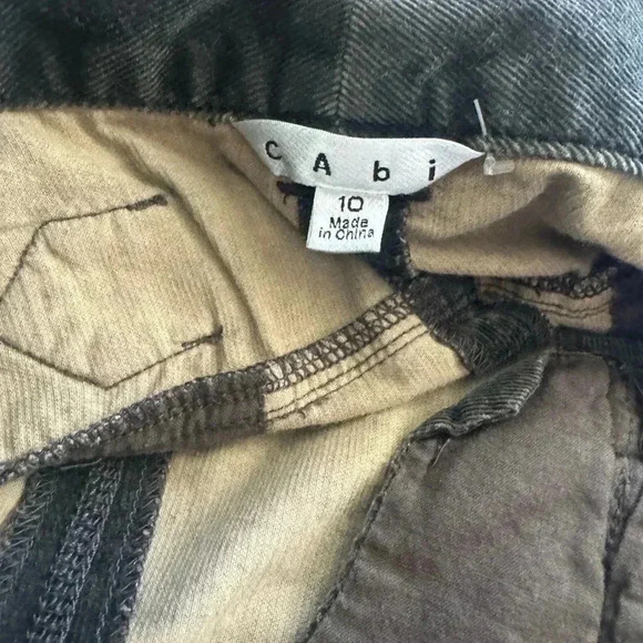 CAbi Style 263 Tailgate Party Charcoal Corduroy Boot Paneled A-Line Skirt 10 - Picture 10 of 14